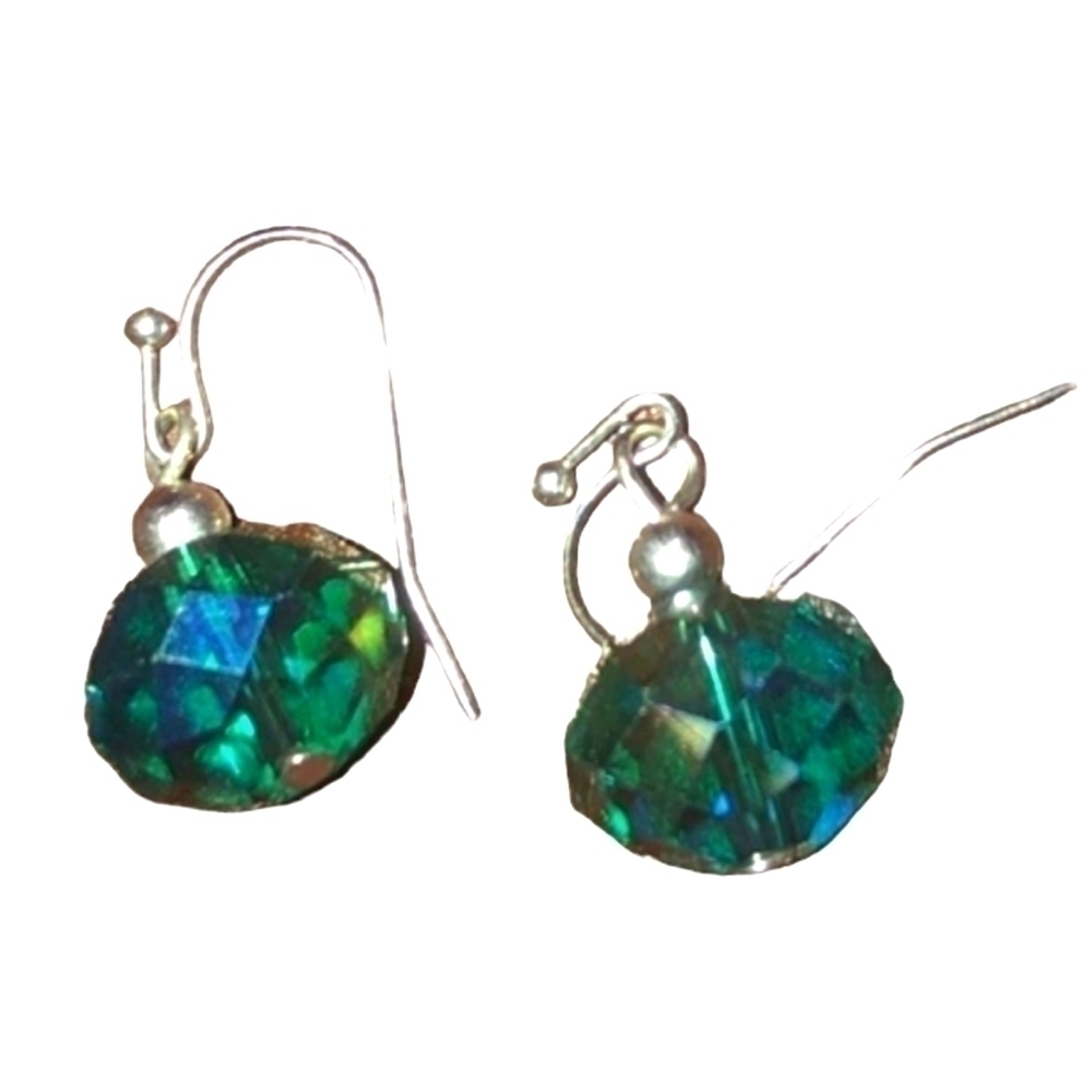 Green ball shaped Earrings